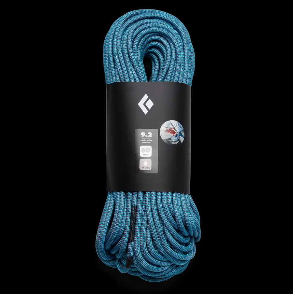 Trad Klettern^Black Diamond 9.2 Dry Climbing Rope - Babsi Edition Blue/Red