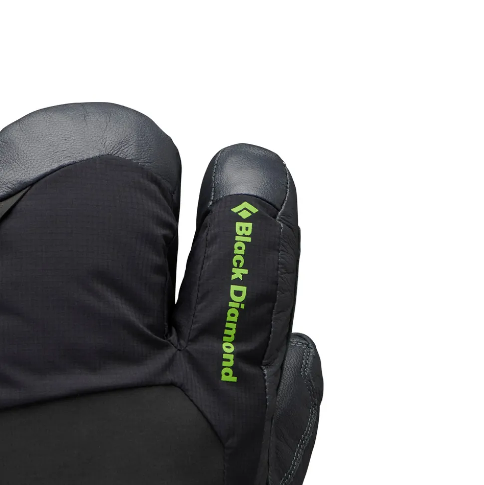 Eisklettern^Black Diamond Alpine 3-Finger Mitts Black-Carbon
