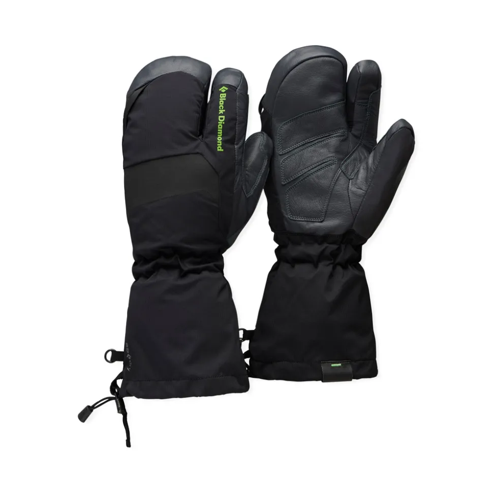 Eisklettern^Black Diamond Alpine 3-Finger Mitts Black-Carbon
