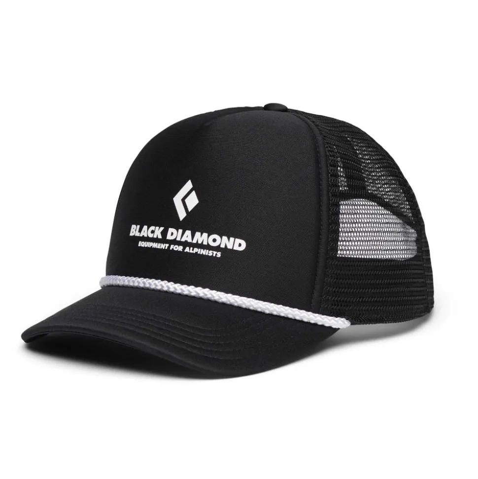 Caps^Black Diamond Flat Bill Trucker Hat