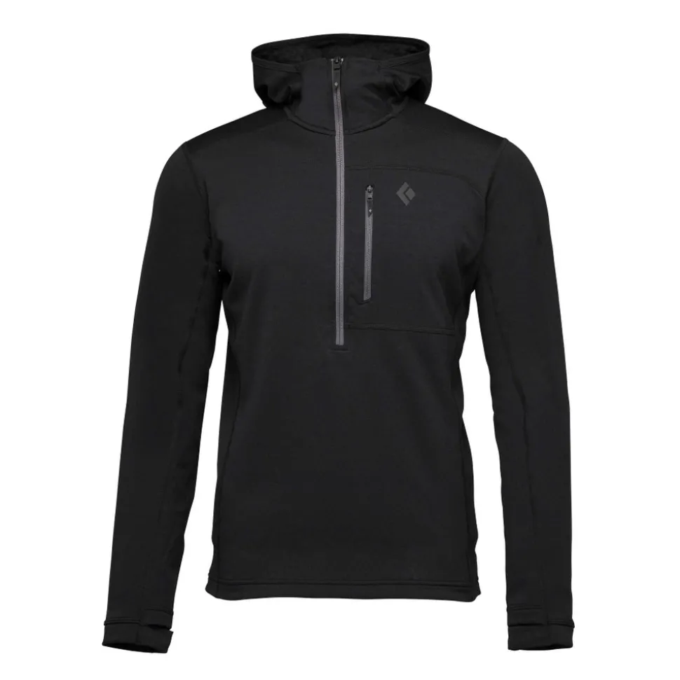 Fleece^Black Diamond Men's Coefficient Quarter Zip Fleece Hoody
